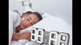 Digoo 3D LED Digital Wall Clock/Alarm Clock