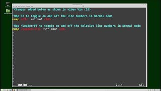 Vim (18) .vimrc pt1