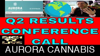 Aurora Cannabis Second Quarter Q2 Results Live Conference Call