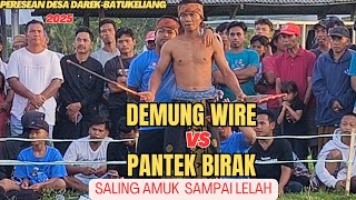 Peresean Terbaru -DEMUNG WIRE membuat badan PANTEK BIRAK babak belur di Peresean Aik Darek!!!