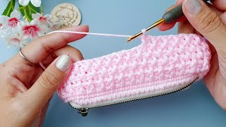 How to Crochet Purse with Zipper | Crochet Gift Ideas | ViVi Berry DIY