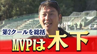 【第2クール終了】新井監督が総括「木下は若いころの俺にそっくり」