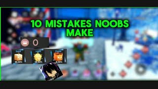 10 MISTAKES Noobs MAKE in ANIME DIMENSIONS |Roblox|