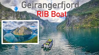 Geirangerfjord RIB Boat Tour🚤💨🏔️ | Geirangerfjord in a Rib Boat | Seven Sisters 🌊