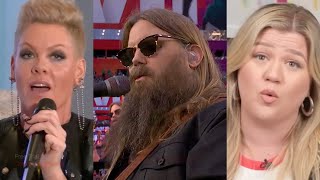 Pink, Kelly Clarkson React To Chris Stapleton's Super Bowl Anthem