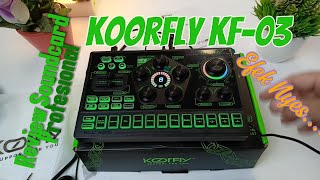 Review soundcard KOORFLY KF 03 cek sound efek nyess bikin adem