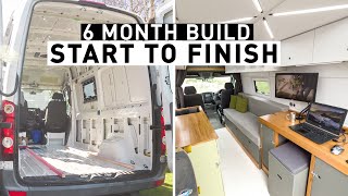 DIY Camper Van Conversion. Full Build Timelapse