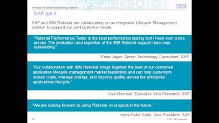 Maximize your SAP® software with IBM Rational® Software