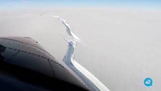 A large iceberg breaks off in Antarctica