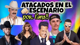 Los cantantes que fueron agredidos a Botellazos en el escenario