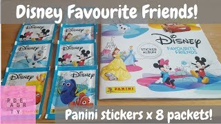 Disney Favourite Friends Panini stickers #3 - 8 x packet openings!