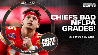 Chiefs BAD report card + The QB draft race is HEATING UP, who will get drafted FIRST? | First Take