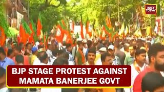 West Bengal Post-Poll Violence: BJP Stage Massive Protest Against Mamata Banerjee Govt In Kolkata