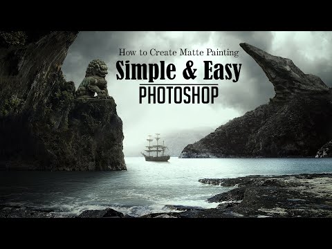 How do you make a matte painting in Photoshop?