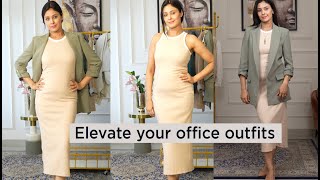 Elevate your office outfits | Neha Parmar | tips on how to style office oufits