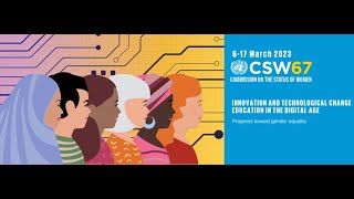 CSW 67 Side Event Joint Panel on March 9, 2023.