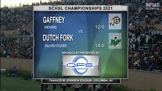 2021 SCHSL AAAAA Football State Championship (Gaffney vs. Dutch Fork)