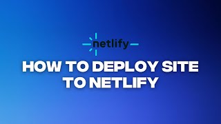 How to deploy a site to Netlify Tutorial | EASY | 2025