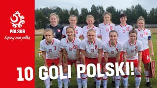 ZWYCIĘSTWO 10:2! Bramki z meczu 🇵🇱 Polska - Walia 🏴󠁧󠁢󠁷󠁬󠁳󠁿 kobiet U-19