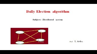 Bully election algorithm- distributed systems - video 14