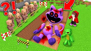JJ and Mikey Found Buried Scary CATNAP DEAD in Minecraft Maizen!