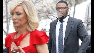 Cate Blanchett and Tyler Perry are seen for the first time on the set of the sci-fi comedy Don't Loo