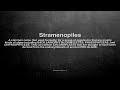 medical vocabulary what does stramenopiles mean