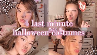 LAST MINUTE HALLOWEEN COSTUMES | 4 easy cute halloween costumes 🏹🖤🕷️