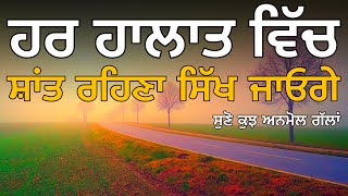 ਹਰ ਹਾਲਾਤ ਵਿੱਚ ਸ਼ਾਂਤ ਰਹਿਣਾ ਸਿੱਖ ਜਾਓਗੇ, Life Lessons, Punjabi Inspirational, Heart Touching Quotes