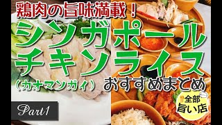 【全部旨い店】鶏肉の旨味満載！シンガポールチキンライス(カオマンガイ)特集 part01 Hainanese chicken rice / Singaporean chicken rice