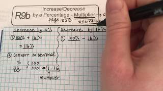 Percent Increase/Decrease | Using a Multiplier