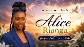 FUNERAL SERVICE FOR THE LATE ALICE RIANG'A
