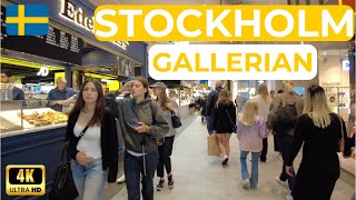 Stockholm Sweden 🇸🇪 - Gallerian Shopping Mall 2022 - 4K HDR Walking Tour