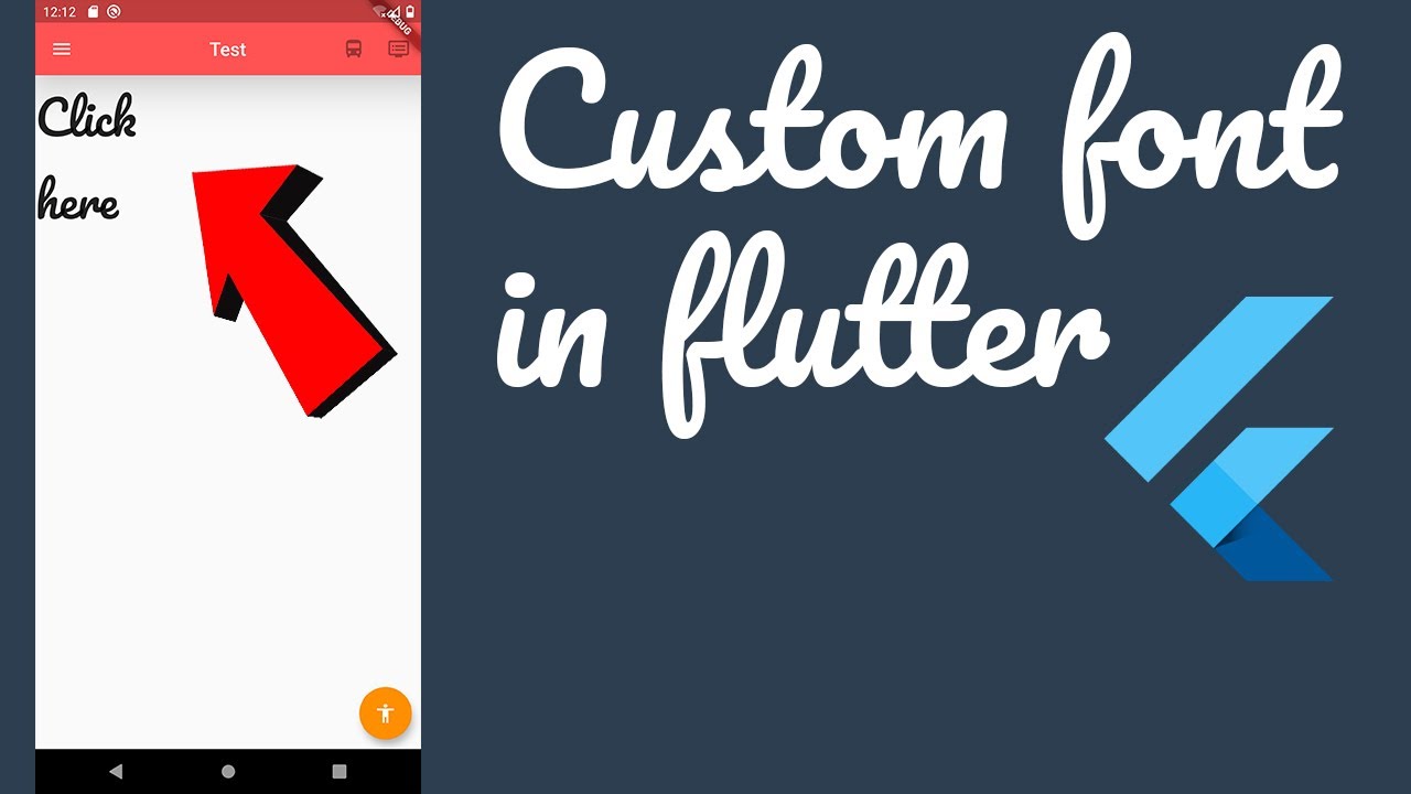 Flutter fonts. Font Flutter.