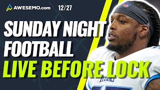 NFL DFS LINEUPS: PACKERS VS TITANS SUNDAY NIGHT FOOTBALL SHOWDOWN PICKS DRAFTKINGS FANDUEL 12/27