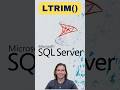 LTRIM() - SQL Server with Billy Thomas | ALLJOY Data