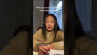 POV: you’re in an Oxford University tutorial #shorts