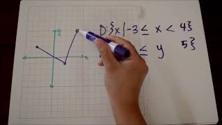 Domain and Range in Inequality Notation Tutorial