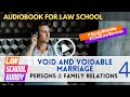 Persons #4 Void, Voidable Marriages, Marriage License | Law School Bar Exam Audiobook Review