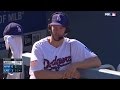 NYM@LAD: Kershaw talks to the booth in the 3rd inning