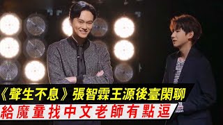 《声生不息·港乐季》：张智霖王源后台闲聊，给魔童找中文老师，真是太逗了