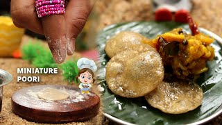 Miniature Poori Recipe | Miniature #tinycoconut #short #shorts #miniature #tiny #minifood #cooking