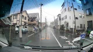 一時停止無視の危険運転自転車