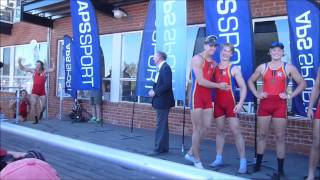 2015 APS Head of the River presentation of the Fairbairn Cup to Scotch College