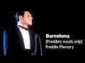 Freddie Mercury - Barcelona - Freddie's Vocals only (Color version)