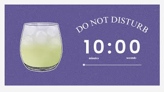 💜🍵 1 Hour Lavender Matcha Pomodoro | 10/5 Lofi Study Timer | Cozy Aesthetic Study With Me
