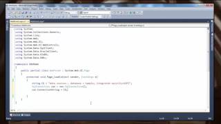 Part 2 SqlConnection in asp net