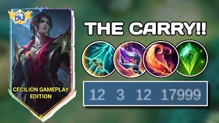 THE CARRY!! THIS IS PERFECT BUILD FOR CECILION IN SOLO RANKED I MLBB