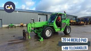 2014 MERLO P40 14M TELEHANDLER