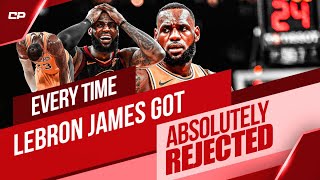 Every Time LeBron James Got Absolutely Rejected
